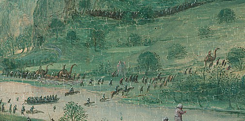 Dinosaurier Bruegel 0 Selbstmord Sauls Detail