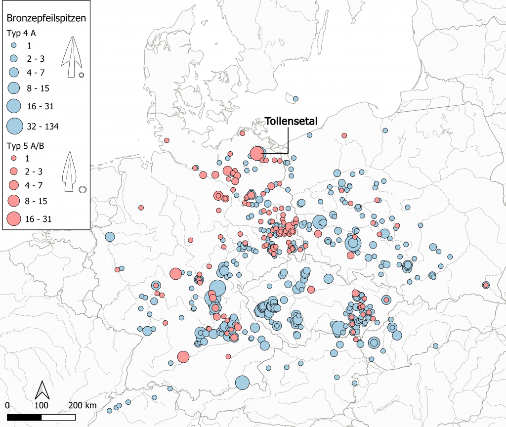 Kämpfer aus dem Süden? Die Pfeilspitzen aus dem Tollensetal 5 Abb. 4 Typ 4A5AB