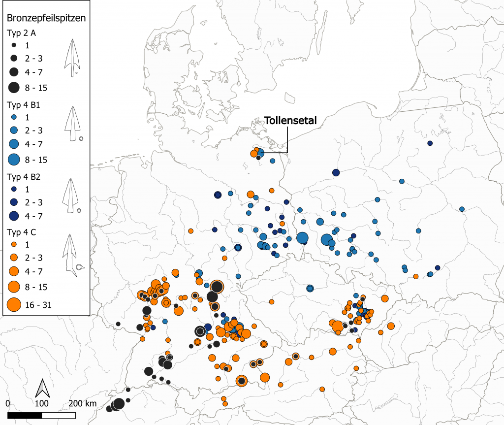 Kämpfer aus dem Süden? Die Pfeilspitzen aus dem Tollensetal 6 Abb. 5 Typ 2A4BC