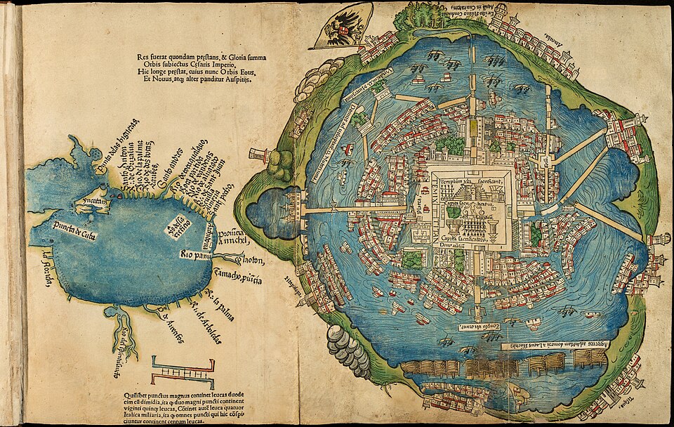 Auf den Spuren des alten Tenochtitlán in Mexiko-Stadt 9 Karte 1524